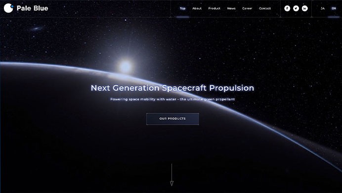 株式会社Pale Blue様 企業サイト