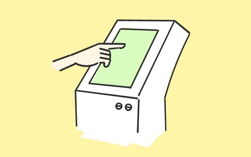 タッチパネル式ゲームカード自販機