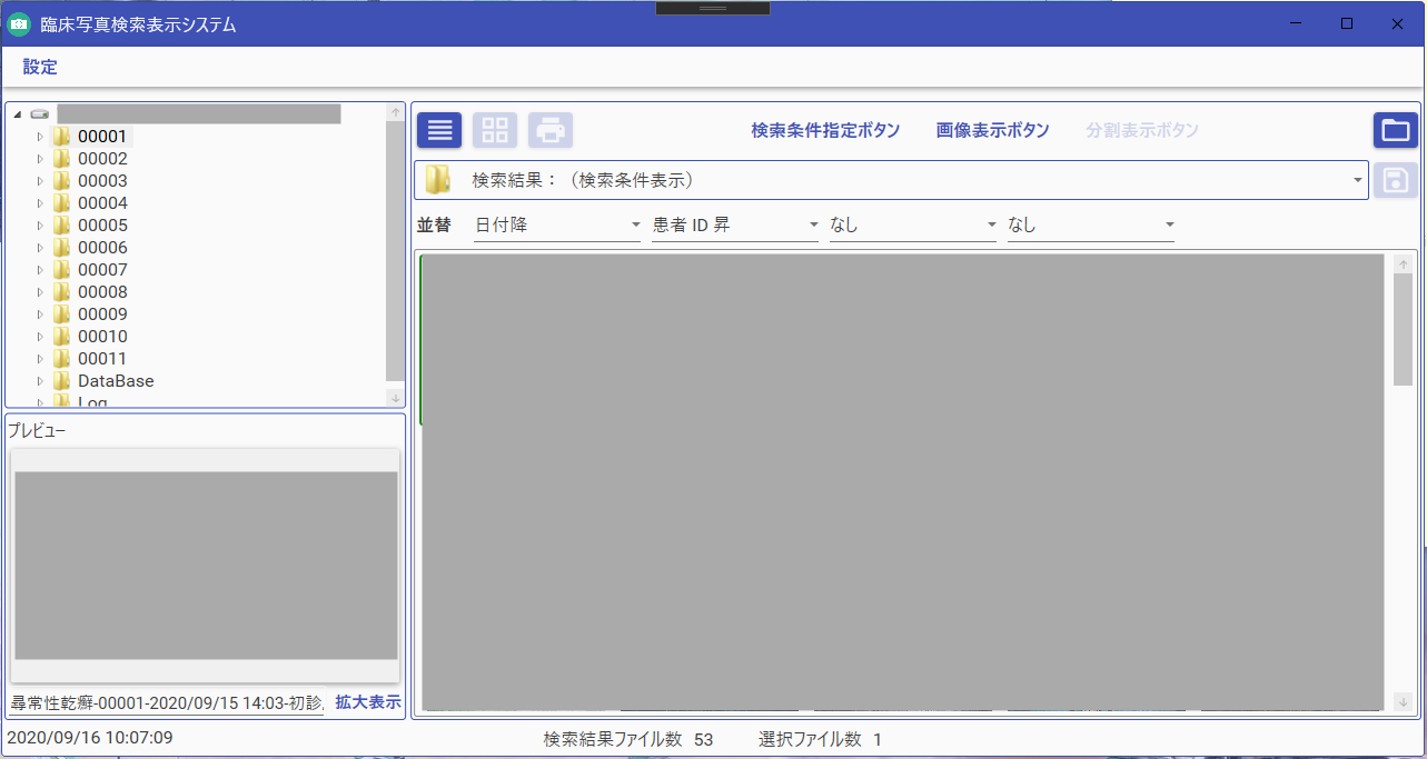 臨床写真検索のWindowsアプリケーション開発