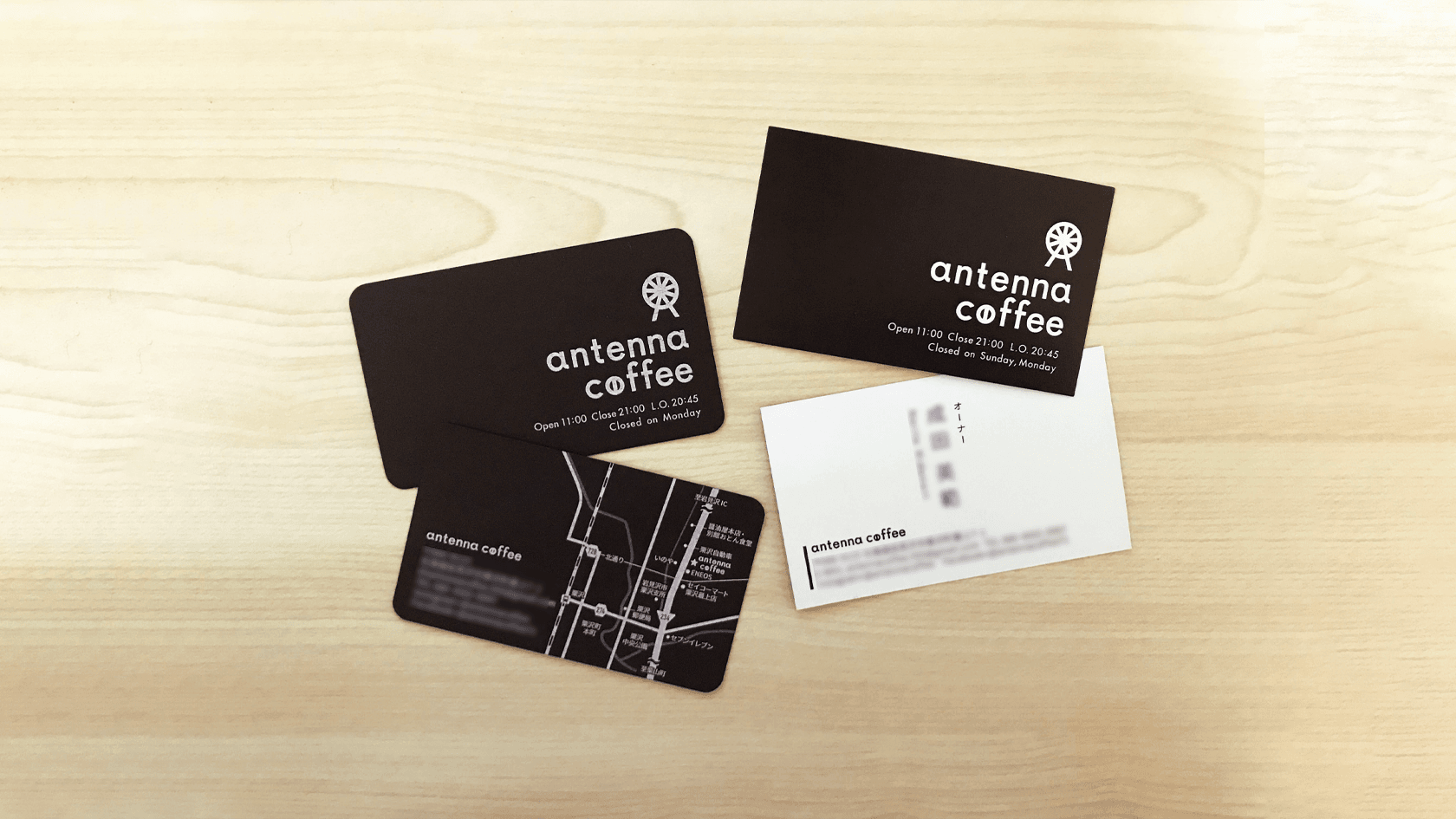 シンプルだからこそこだわりの詰まった名刺・ショップカード
