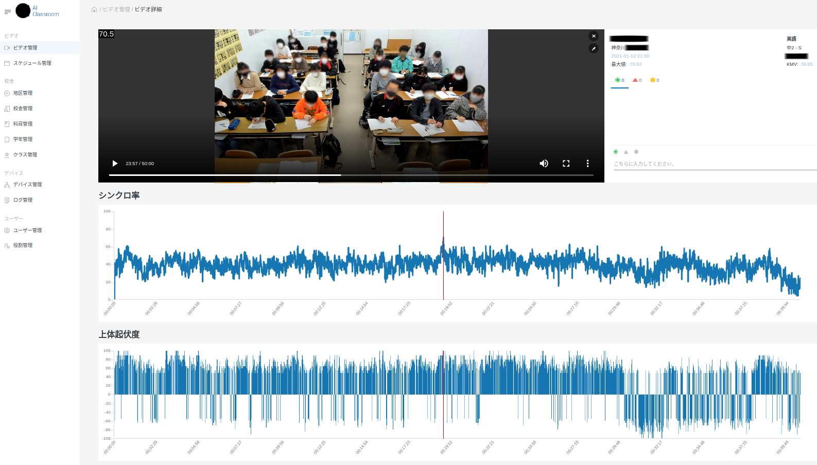 AIクラスルーム - 授業品質改善システム