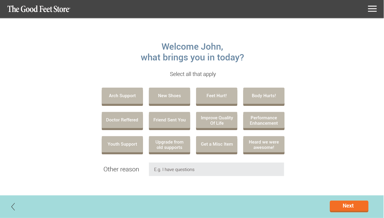 The Good Feet Store App​