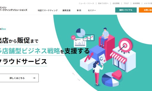 株式会社ゼンリンマーケティングソリューションズのDM発送サービスのホームページ画像