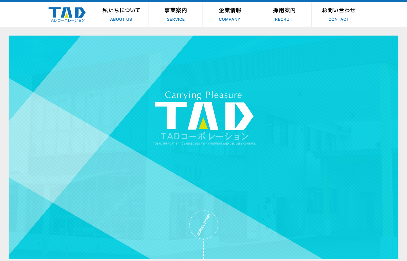 株式会社TADコーポレーションのDM発送サービスのホームページ画像