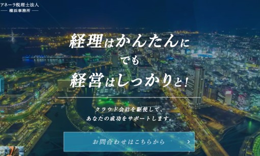 アネーラ税理士法人横浜事務所の税理士サービスのホームページ画像