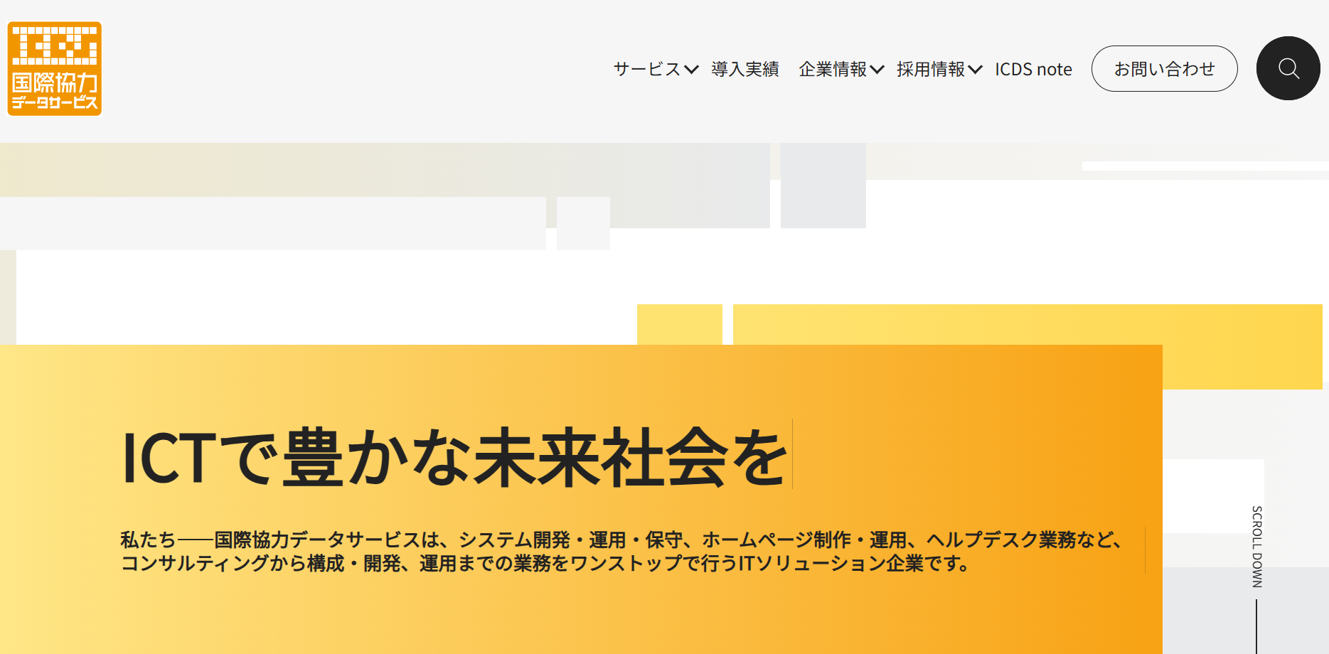 株式会社国際協力データサービスのシステム開発サービスのホームページ画像