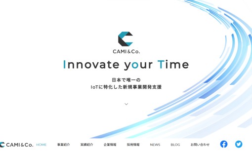 株式会社CAMI&Co.のシステム開発サービスのホームページ画像