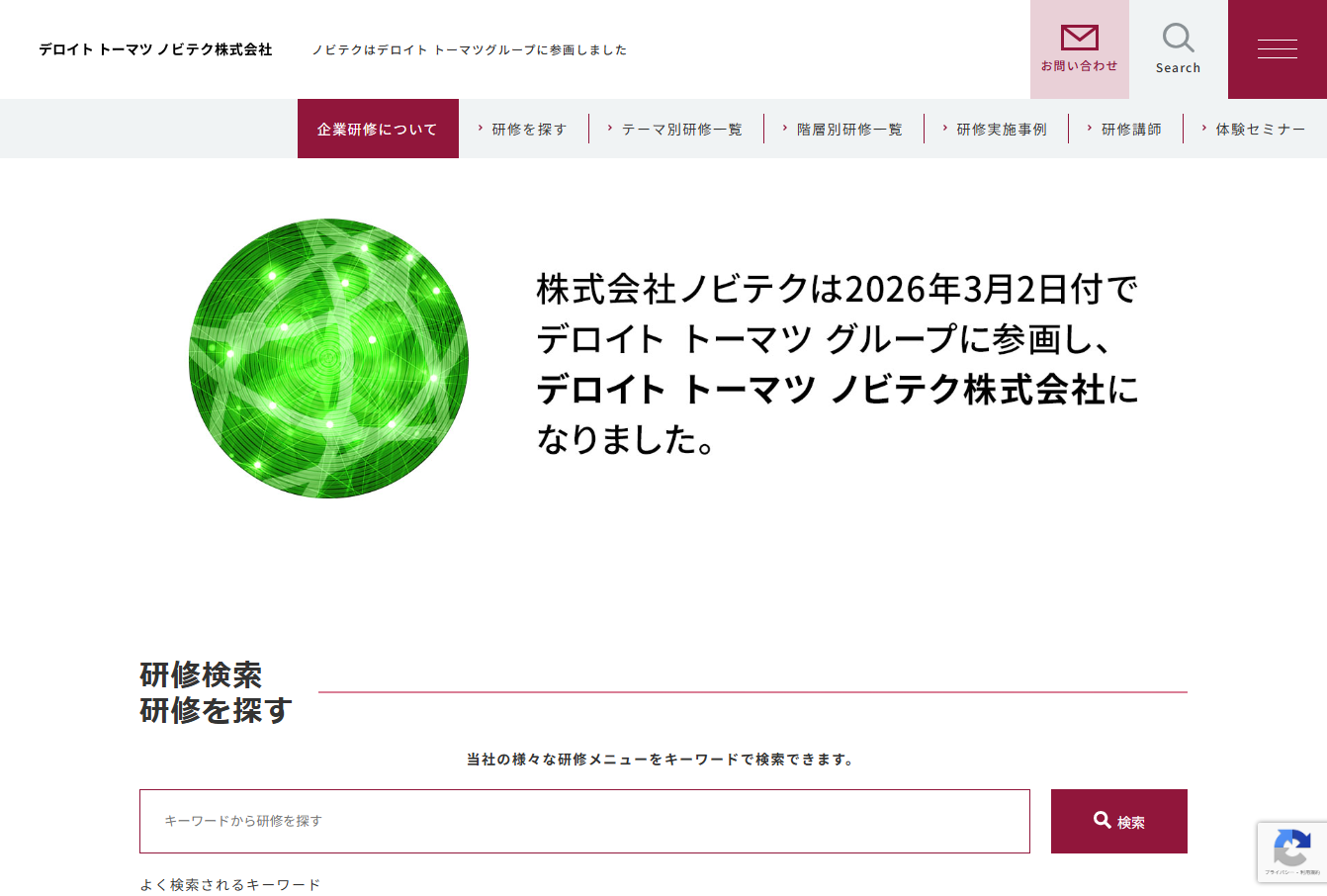 デロイト トーマツ ノビテク株式会社のデロイト トーマツ ノビテク株式会社サービス