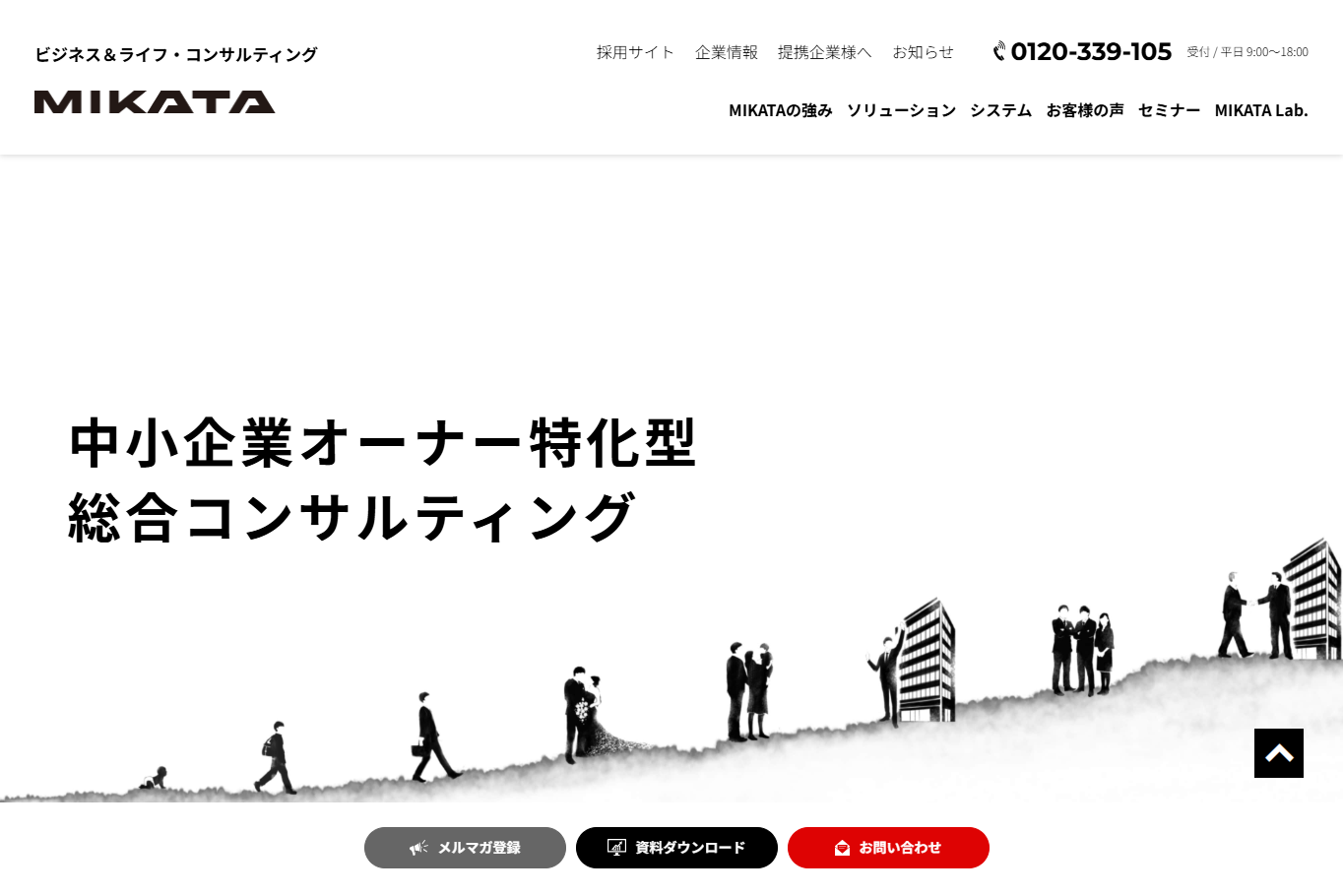 ミカタ税理士法人 ミカタコンサルティング株式会社の税理士サービスのホームページ画像