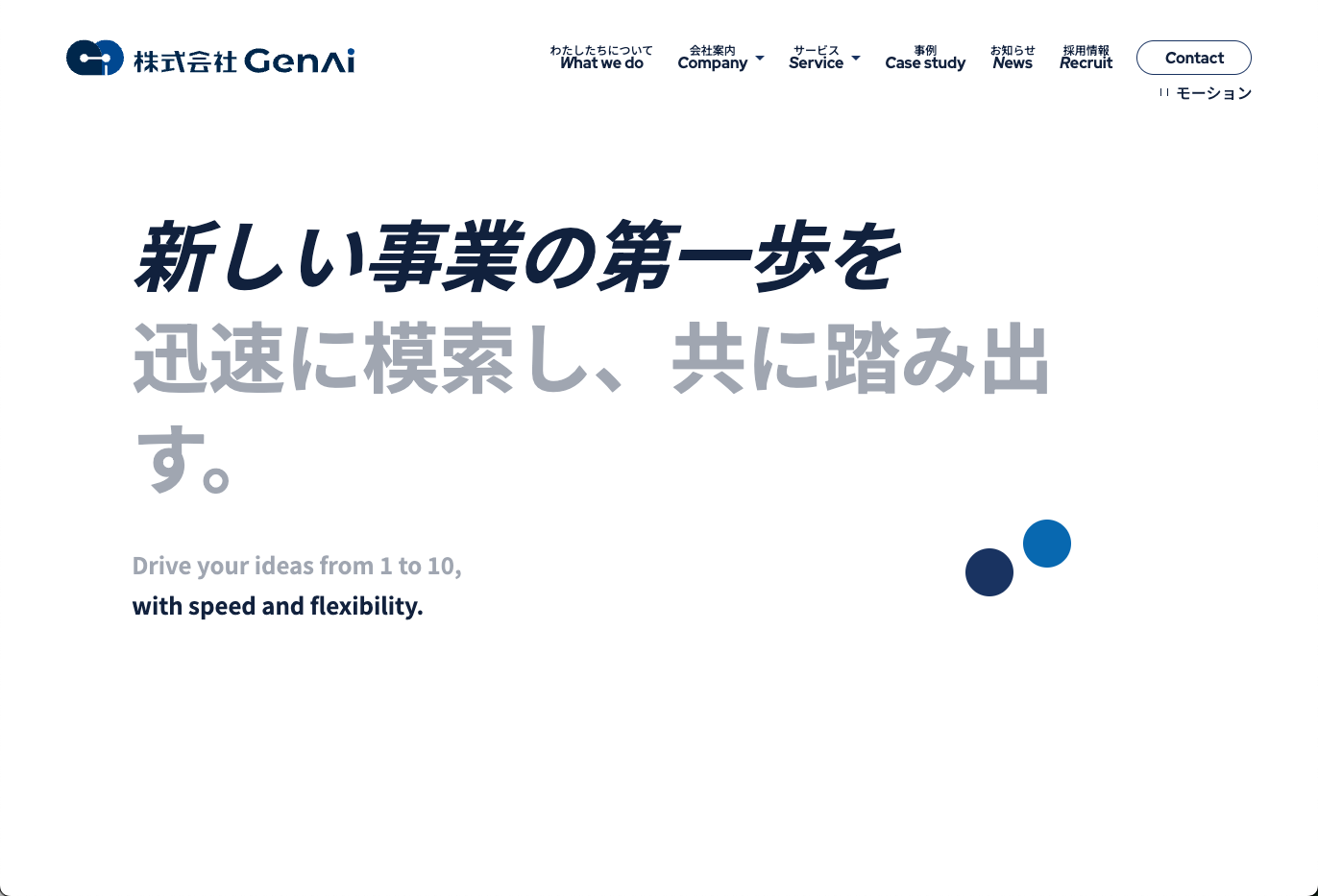 株式会社GenAiのGenAiサービス