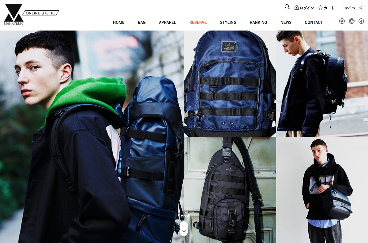 マキャベリックのショッピングサイト制作