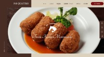 洋食クアトロのオンラインショップ制作