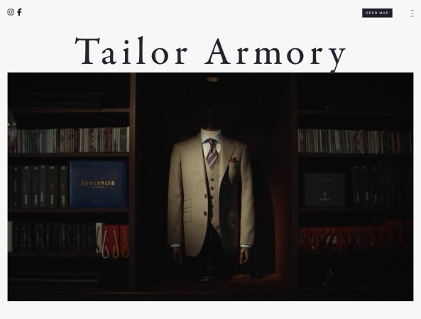 Tailor Armory　新規ブランドサイト制作