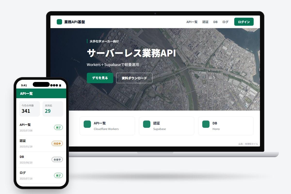 Cloudflare×Supabaseの業務API基盤構築