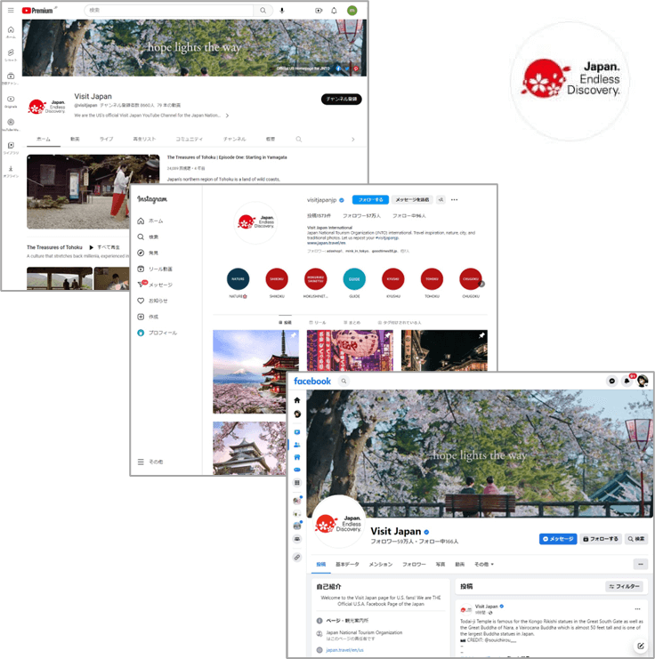 日本政府観光局のSNS運用代行