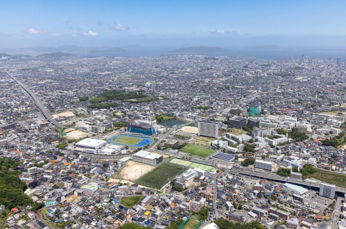 福岡大学キャンパスドローン撮影