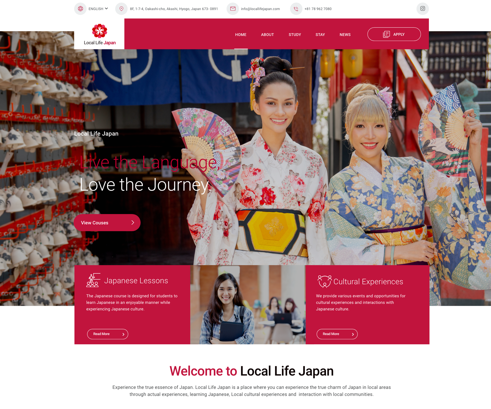 Local Life Japan WEBサイト(英語版)