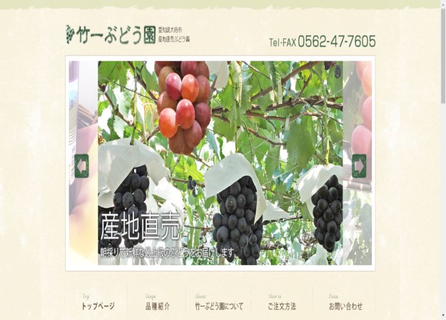 竹一ぶどう園のコーポレートサイト制作（企業サイト）