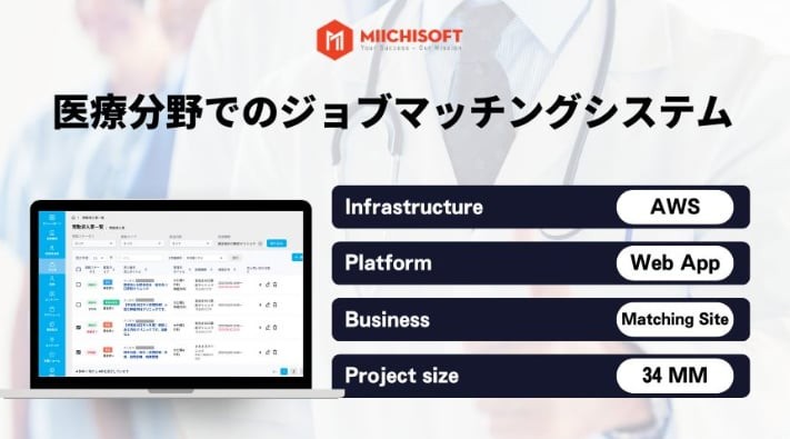 医療分野でのジョブマッチングシステム