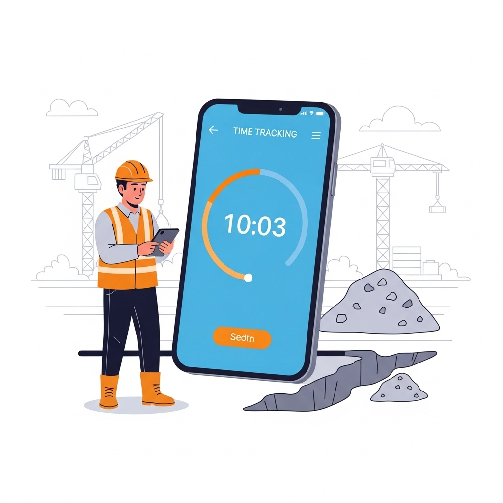 土木工事業：勤怠管理システム構築