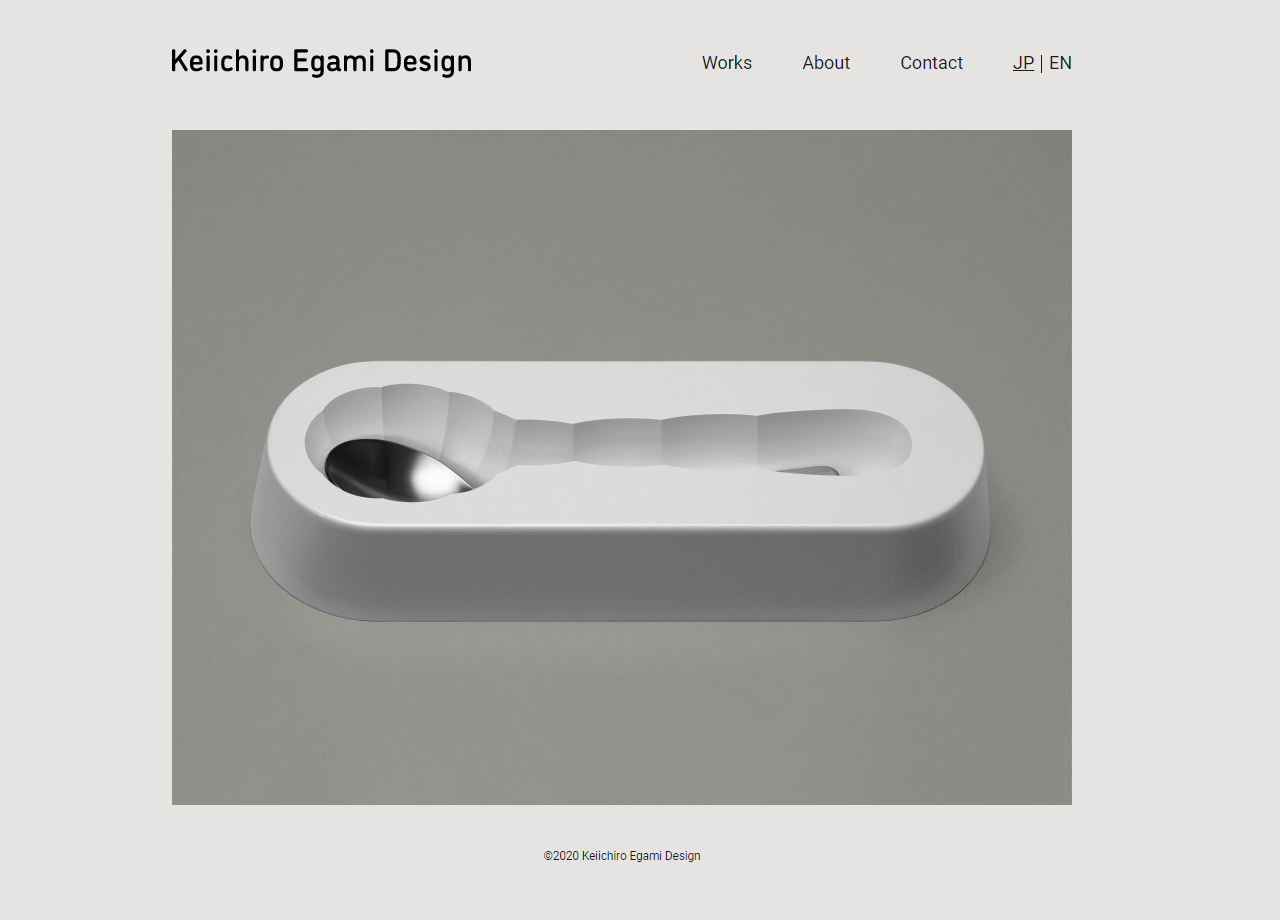 Keiichiro Egami Designのコーポレートサイト制作（企業サイト）