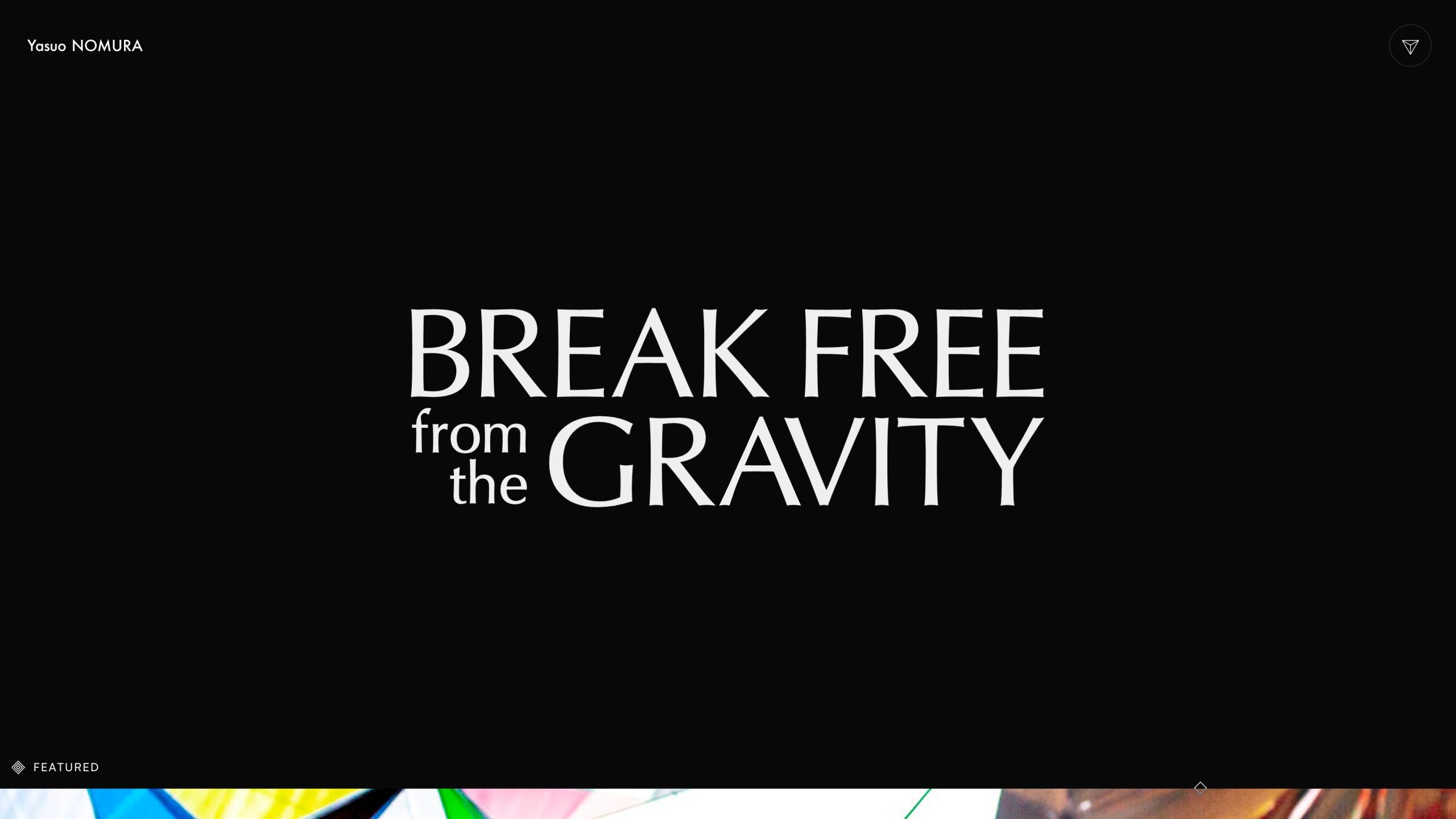 コンセプチュアルアーティスト「Yasuo NOMURA 」ポートフォリオサイト