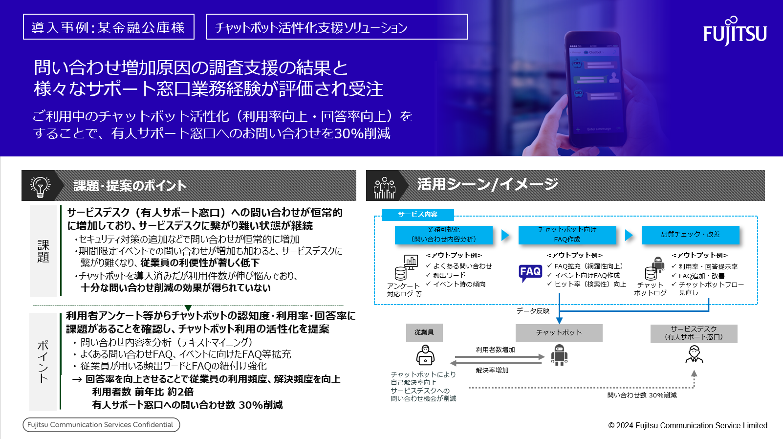 チャットボット活性化支援ソリューション