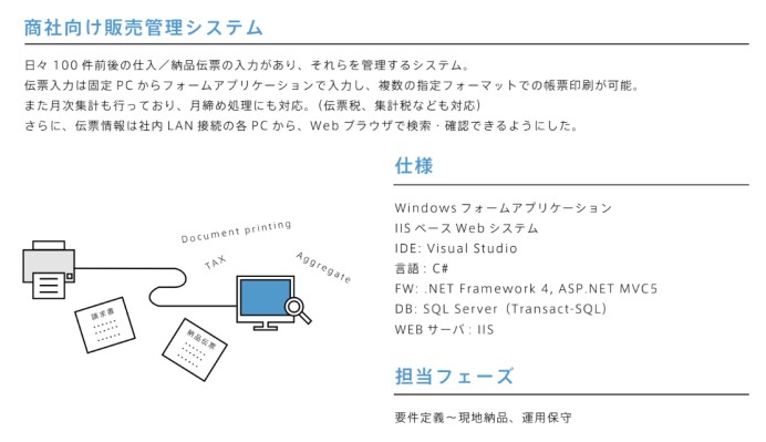 商社向け販売管理システム