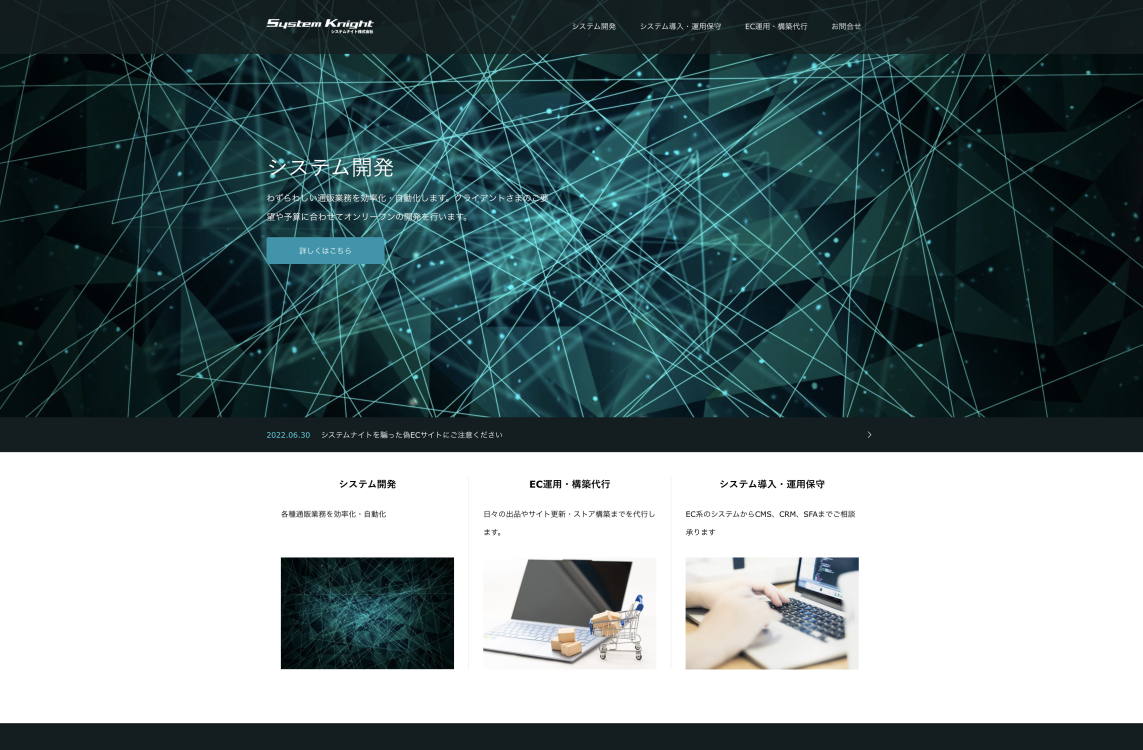 システムナイト株式会社のシステムナイト株式会社:情報システム代行サービス